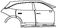 Zeekr 7X Exterior Passenger Cars 2026 - (right) Door+Side Skirt+Rear Fender