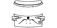 Acura RDX Exterior 2016 - Trunk Lid (with ''RDX'',''SH-AW'' emblems)