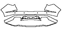 Acura MDX Exterior 2022 - Rear Bumper (with 4 PDC)
