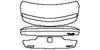 Acura TLX Standard Wheelbase 2021 - Trunk Lid (with ''TLX'' , ''Type S'' , ''SH-AWD'' emblems)