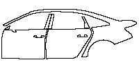 Audi A6 A6L 2016 - (left) Door+BC Pillar+Rear Fender
