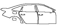 Audi A6 A6L 2016 - (right) Door+BC Pillar+Rear Fender