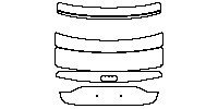 Audi A7 S7 Sportback 2012 - Trunk Lid (without model emblems)