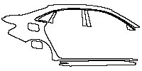 Audi A3 Sedan 2015 - (right)BC Pillar+Rear Fender+Side Skirt