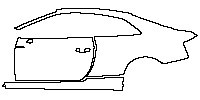 Audi A5 A5 Coupe 2017 - (left) Door+Side Skirt+Rear Fender