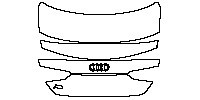 Audi A5 A5 Coupe 2017 - Trunk Lid (with ''A5''model emblem, with carbon fiber spoiler)