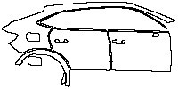 (right) Door+Side Skirt+Rear Fender