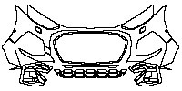 Audi Q5 Standard Wheelbase 2009 - Bumper+Headlamp (for EU version , with headlamp washers, with 2 PDC)