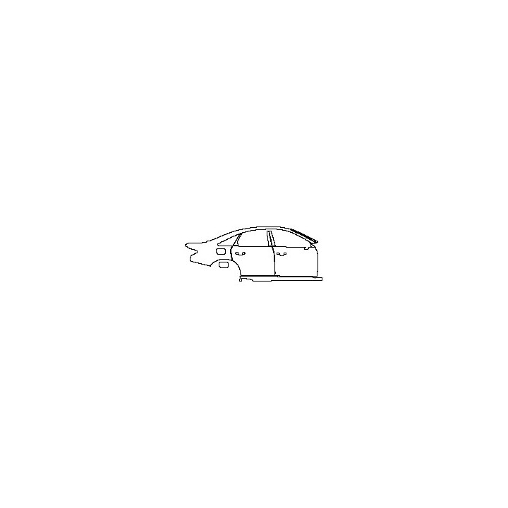Audi A8 A8 (Standard Wheelbase) 2018 - (right) Door+Side Skirt+Rear Fender