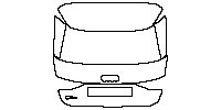 Audi A3 Sportback 2016 - Trunk Lid (with RS3 emblem)