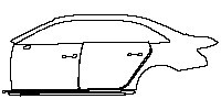 Audi A4 A4L Saloon/Sedan 2017 - (left) Door+Side Skirt+Rear Fender