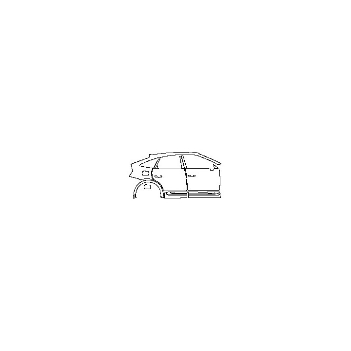Audi Q5 Q5L Sportback (Extended Wheelbase) 2021 - (right) Door+Side Skirt+Rear Fender