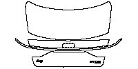 Audi A8 A8 (Standard Wheelbase) 2018 - Trunk Lid (with ''A8'' ''55TFSI'' ''Quattro'' emblems)