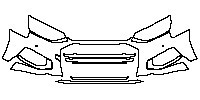 Audi A4 A4L Saloon/Sedan 2017 - Bumper+Headlamp (without headlamp washers)