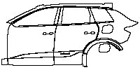 (left) Door+Rear Fender+Side Skirt