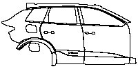 (right) Door+Rear Fender+Side Skirt