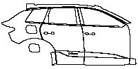 Audi Q6 e-tron Exterior 2024 - (right) Door+Rear Fender+Side Skirt