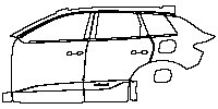 Audi Q6 e-tron Exterior 2024 - (left) Door+Rear Fender+Side Skirt