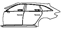 (left) Door+Rear Fender+Side Skirt