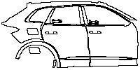 (right) Door+Rear Fender+Side Skirt