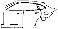 AITO AITO M5 Range Extended 2022 - (left) Door+Rear Fender+Side Skirt