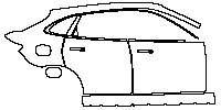 AITO AITO M5 Range Extended 2022 - (right) Door+Rear Fender+Side Skirt