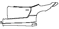 Aston Martin DB12 Exterior 2024 - (left) Door+Rear Fender+Side Skirt (with carbon package)