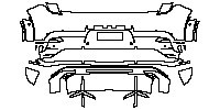 Alpine A 290 Exterior 2025 - Rear Bumper (with 6 PDC)