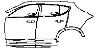 (left) Door+Rear Fender+Side Skirt