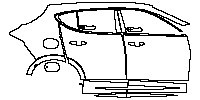 (right) Door+Rear Fender+Side Skirt