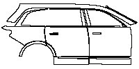 (right) Door+Rear Fender+Side Skirt
