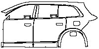(left) Door+Rear Fender+Side Skirt