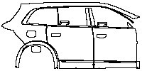(right) Door+Rear Fender+Side Skirt