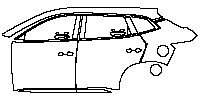 BYD Song Plus DM-i 2021 - (left) Door+Rear Fender+Side Skirt