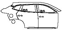 BYD Song Plus DM-i 2021 - (right) Door+Rear Fender+Side Skirt