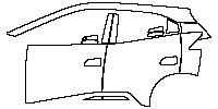(left) Door+Rear Fender+Side Skirt