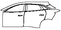 (left) Door+Rear Fender+Side Skirt