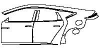(left) Door+Rear Fender+Side Skirt
