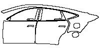 (left) Door+Rear Fender+Side Skirt