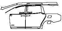 (left)Door+Side Skirt+Rear Fender