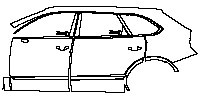 (left)Door+Side Skirt+Rear Fender