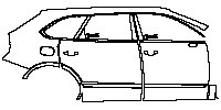 (right)Door+Side Skirt+Rear Fender