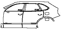 (left) Door+Rear Fender+Side Skirt
