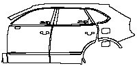 (left) Door+Rear Fender+Side Skirt