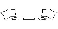 BMW X5 Standard Wheelbase 2014 - Rear Bumper