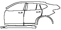 (left) Door+B Pillar+Rear Fender+Side Skirt