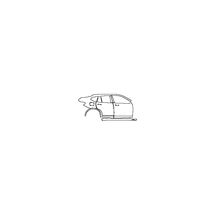 (right) Door+B Pillar+Rear Fender+Side Skirt