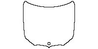 BMW X6 M50i 2020 - Hood (one-piece)