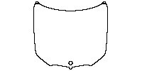 BMW X6 M50i 2020 - Hood (split)