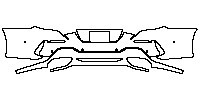 BMW 8 Series Coupe 2019 - Rear Bumper